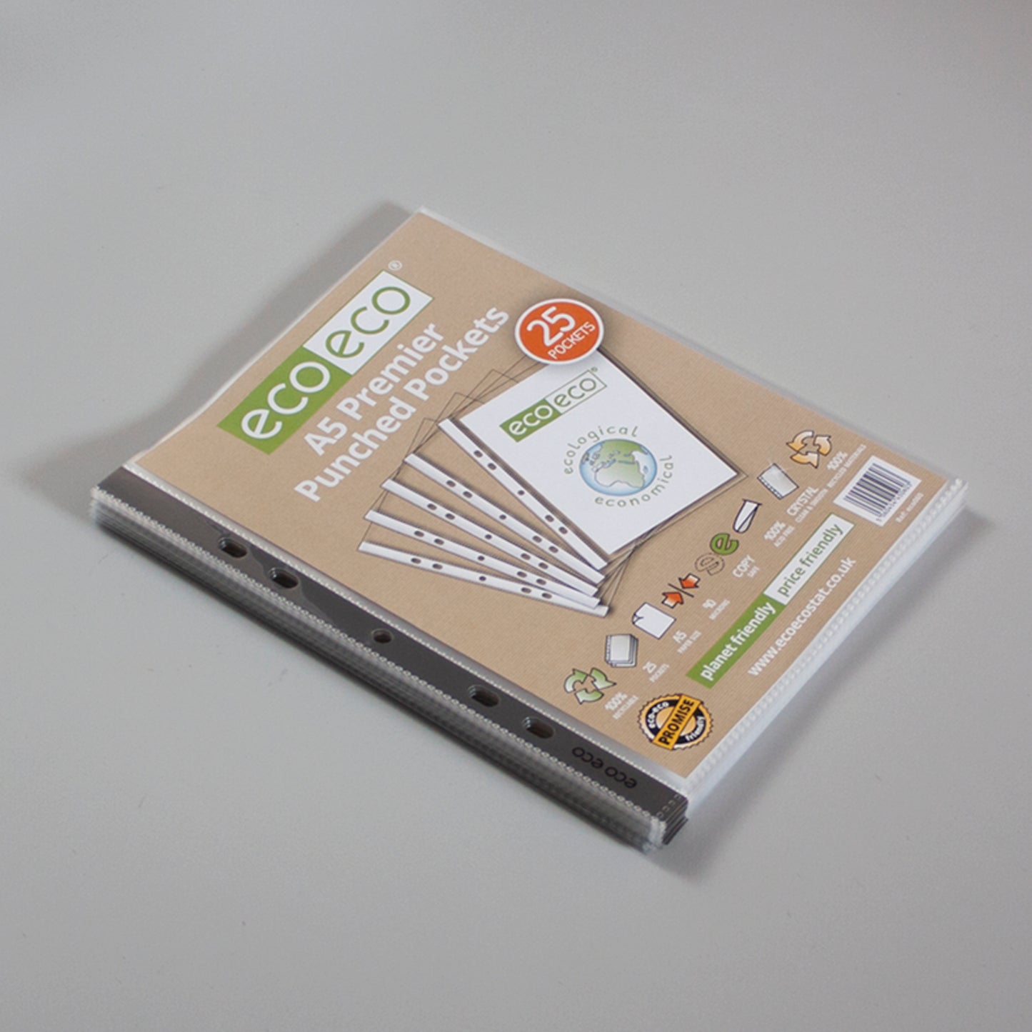 A5 100% Recycled Bag 25 Premier Multi Punched Pockets
