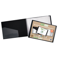 A5 50% Recycled 20 Pocket Landscape Presentation Display Book