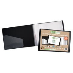 A3 50% Recycled 20 Pocket Landscape Presentation Display Book