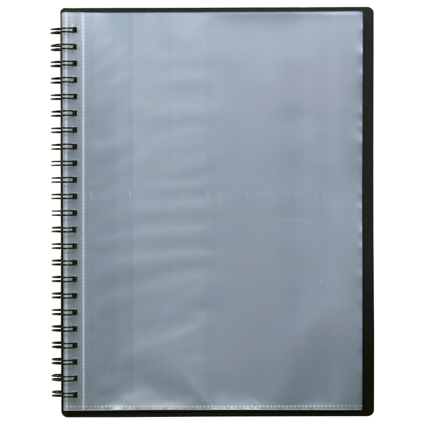 A4 90% Recycled 20 Pocket Fold Flat Spiral Display Book