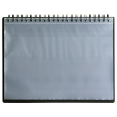 A4 90% Recycled 20 Pocket Fold Flat Spiral Display Book