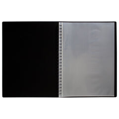 A4 90% Recycled 60 Pocket Fold Flat Spiral Display Book