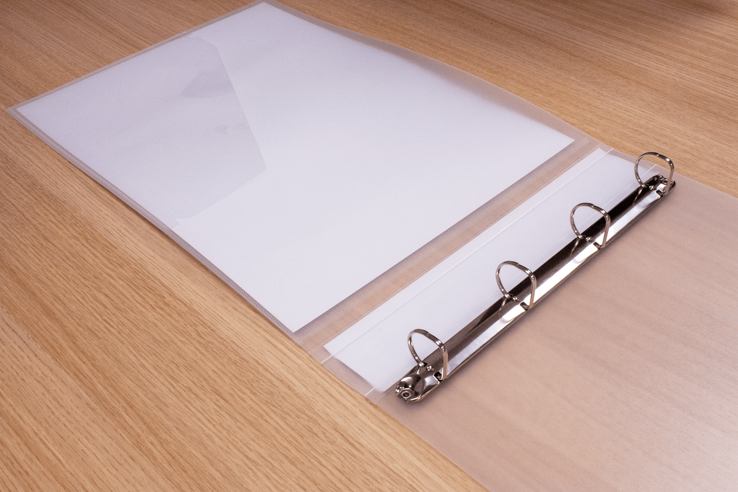 A3 95% Recycled Clear Presentation 4 Ring Landscape Binder