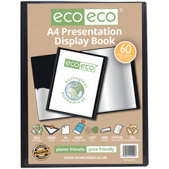 A4 50% Recycled 60 Pocket Presentation Display Book