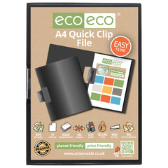 A4 95% Recycled Quick Clip File