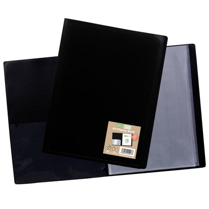 A4 100% Recycled 20 Pocket Flexicover Display Book