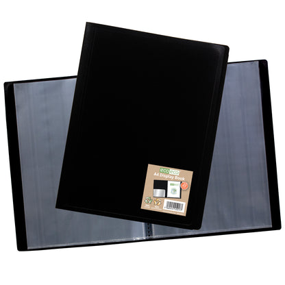 A4 100% Recycled 20 Pocket Flexicover Display Book