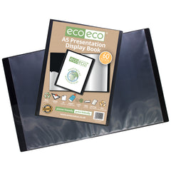 A5 50% Recycled 60 Pocket Presentation Display Book