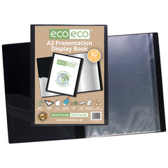 A3 50% Recycled 60 Pocket Presentation Display Book
