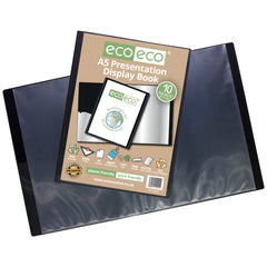 A5 50% Recycled 10 Pocket Presentation Display Book
