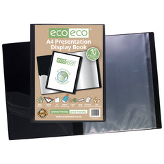 A4 50% Recycled 10 Pocket Presentation Display Book