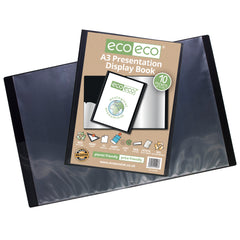 A3 50% Recycled 10 Pocket Presentation Display Book