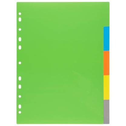 A4 50% Recycled Set 5 Index File Dividers