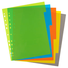 A4 50% Recycled Set 5 Wide Index File Dividers