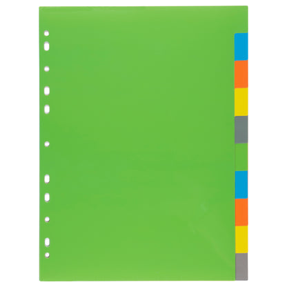 A4 50% Recycled Set 10 Index File Dividers