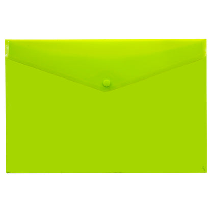 Pack 5 A3 50% Recycled Colour Press Stud Wallets