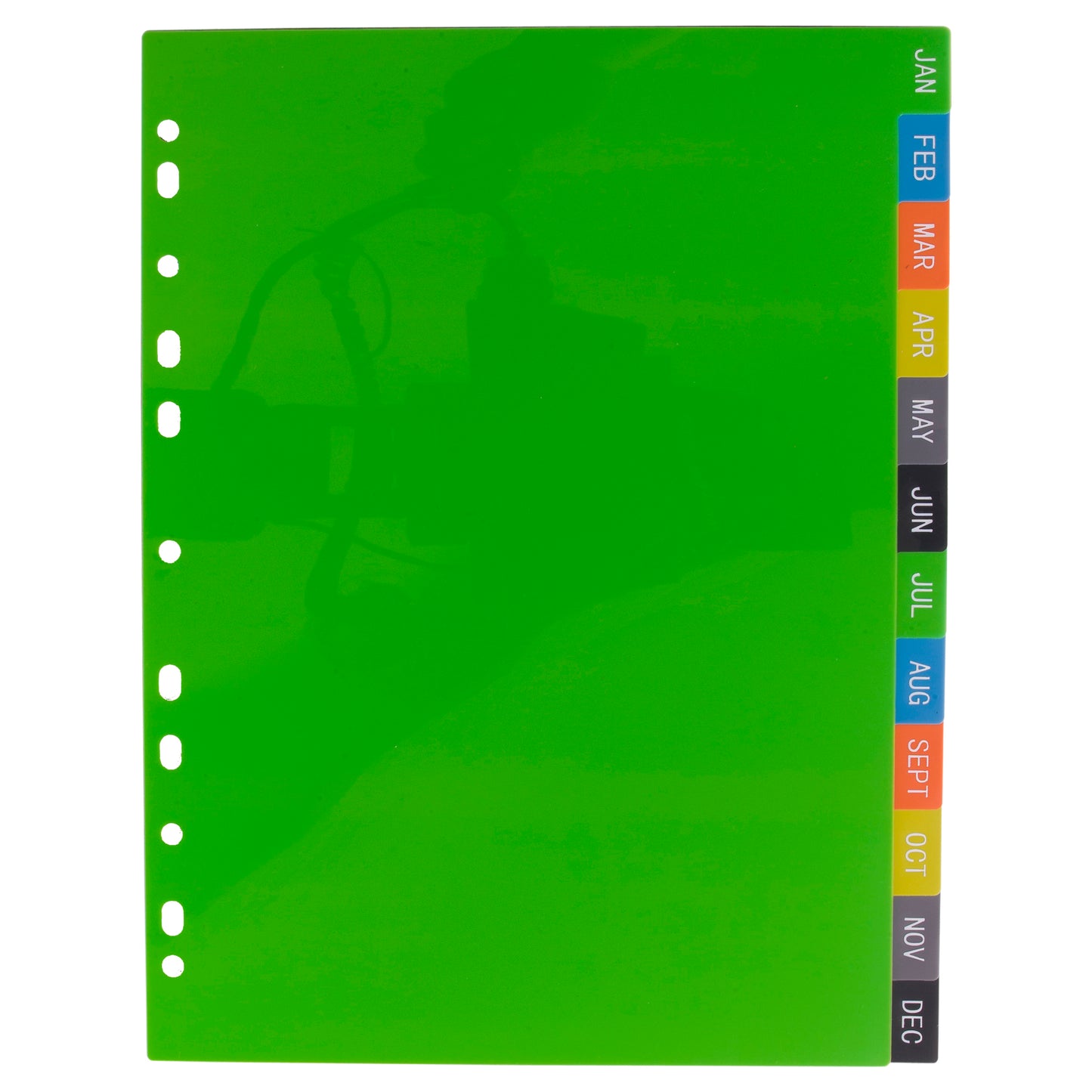 A4 50% Recycled January - December Index File Dividers