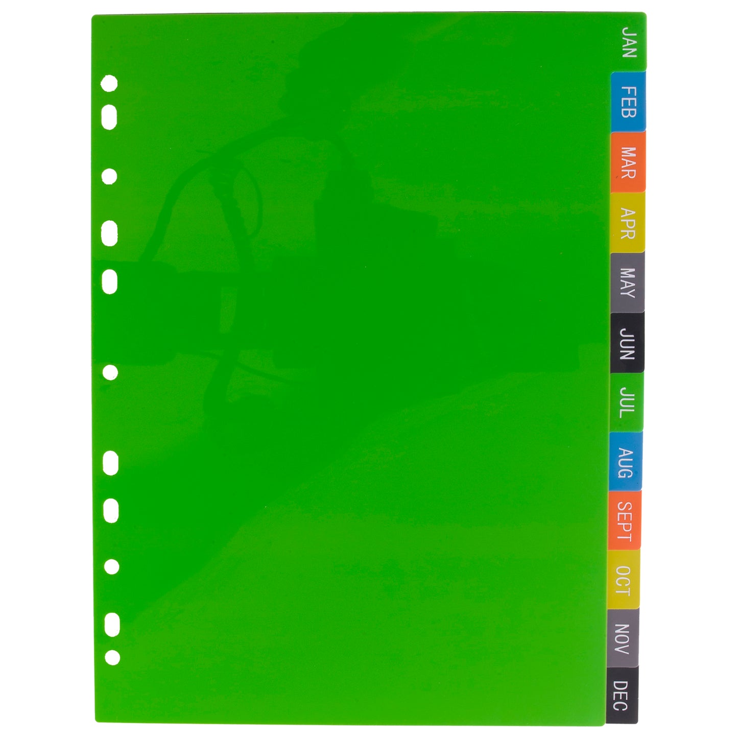 A4 50% Recycled January - December Wide Index File Dividers