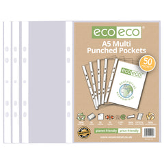 A5 100% Recycled Bag 50 Premier Multi Punched Pockets