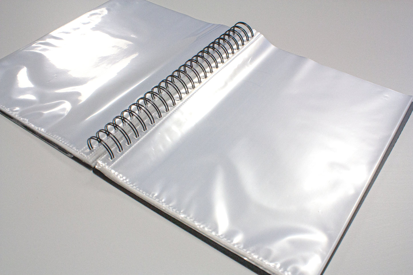A4 90% Recycled 80 Pocket Fold Flat Spiral Display Book