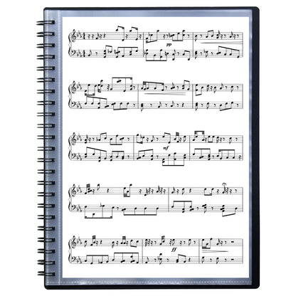 A3 90% Recycled 20 Pocket Fold Flat Spiral Display Book