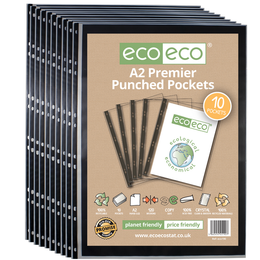 A2 100% Recycled Bag 10 Premier Multi Punched Pockets