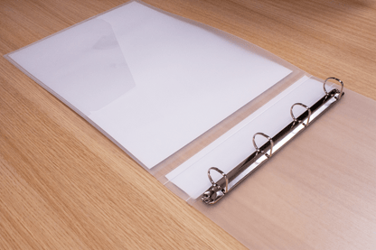 A3 95% Recycled Clear Presentation 4 Ring Landscape Binder