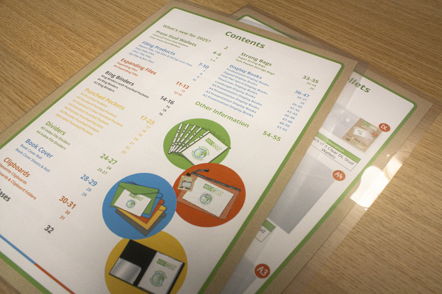 A4 50% Recycled Bag 50 Clear Tidy Files