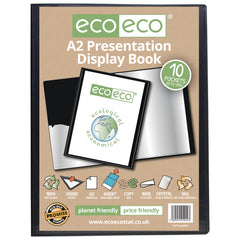 A2 50% Recycled 10 Pocket Presentation Display Book