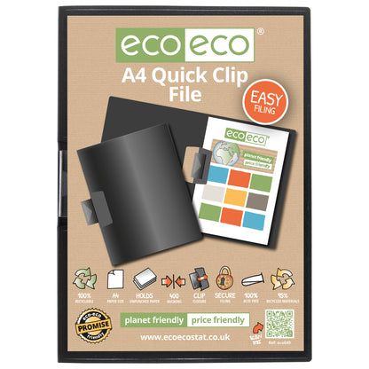 A4 95% Recycled Quick Clip File